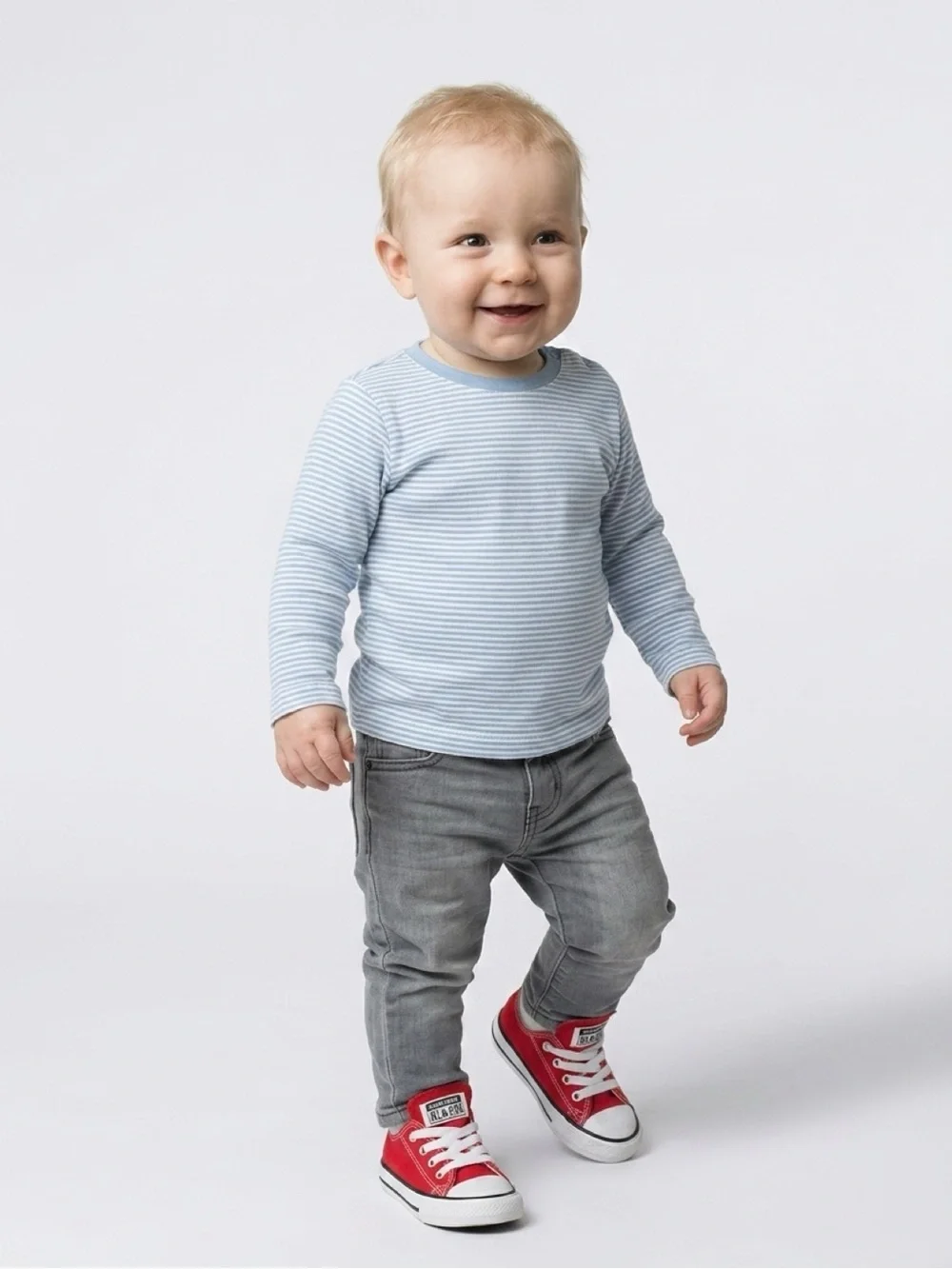 Converse Kids Red Low-Top Canvas Sneakers with White Accents